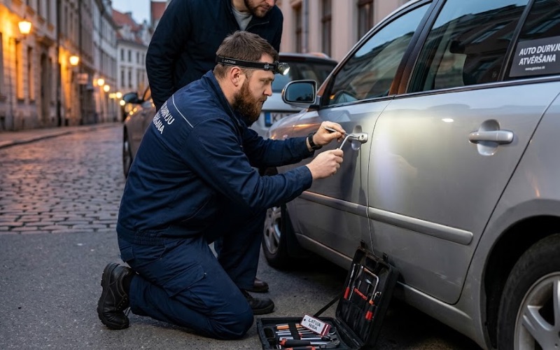 Профессиональное вскрытие автомобиля в Риге
